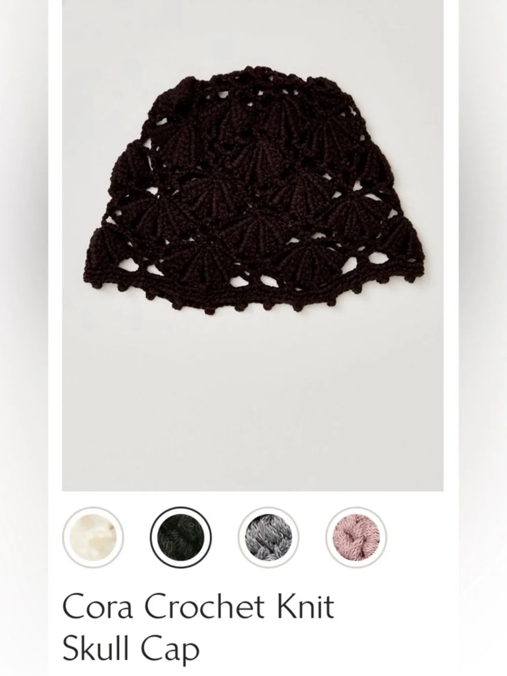 Free People Cora Crochet Knit skull - cap